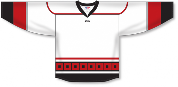 Athletic Knit (AK) Custom ZH112-CAR531B Carolina Hurricanes White Sublimated Hockey Jersey