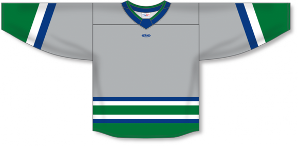 Athletic Knit (AK) Custom ZH181-CAR3021 Carolina Hurricanes Reverse Retro Hartford Whalers Grey Sublimated Hockey Jersey