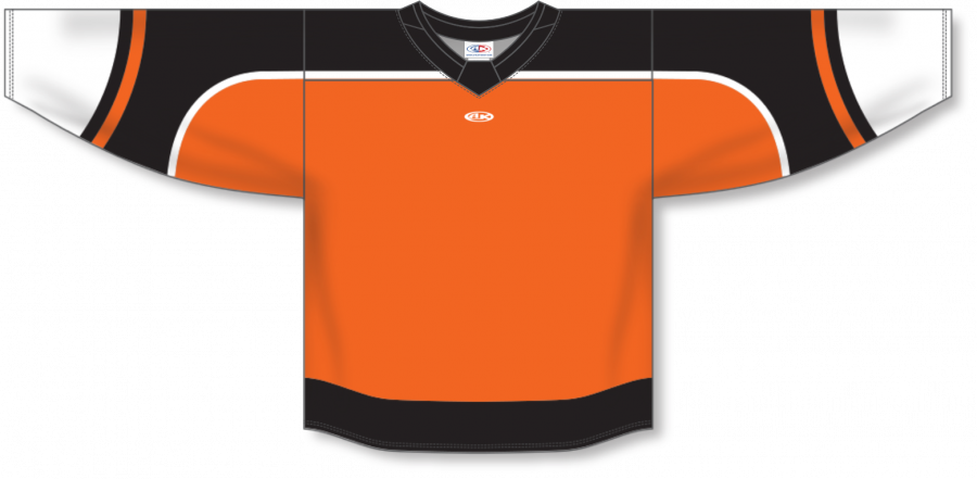 Athletic Knit (AK) ZH181-PHI3057 2021 Philadelphia Flyers Reverse Retro  Orange Sublimated Hockey Jersey
