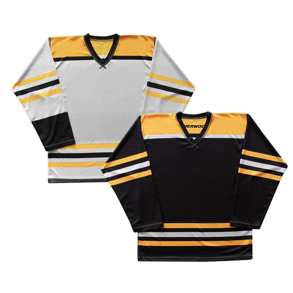 Sherwood SPR300 Boston Bruins NHL Replica Reversible Hockey Jersey Lightweight Durable