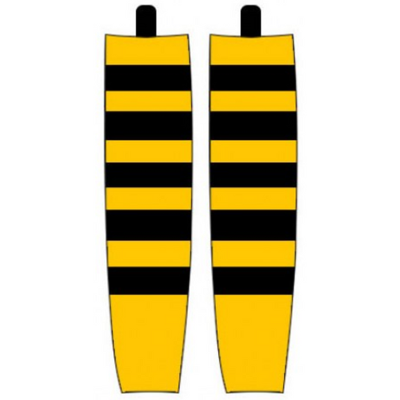 Modelline 1920-22 Hamilton Tigers Gold Sublimated Mesh Ice Hockey Socks