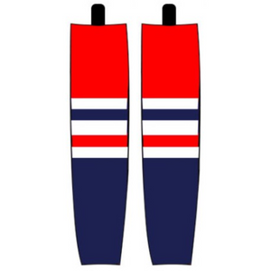 Modelline 1926 New York Americans Red Sublimated Mesh Ice Hockey Socks
