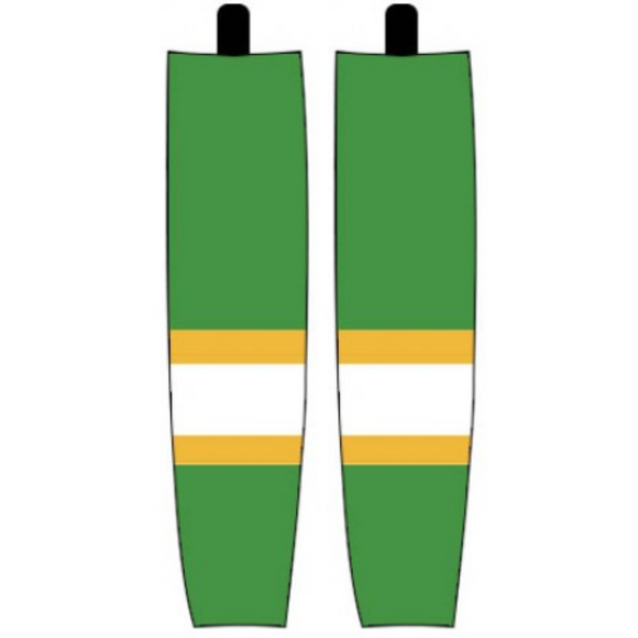 Modelline 1970s Minnesota North Stars Away Kelly Green Sublimated Mesh Ice Hockey Socks
