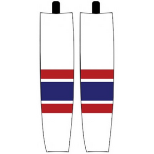 Modelline 1970s Washington Capitals Home White Sublimated Mesh Ice Hockey Socks
