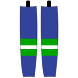 Modelline 1971-72 Vancouver Canucks Away Royal Blue Sublimated Mesh Ice Hockey Socks