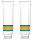 Modelline 2023 San Jose Sharks Reverse Retro White Knit Ice Hockey Socks - PSH Sports