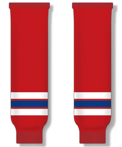 Modelline Billings Bighorns Red Knit Ice Hockey Socks