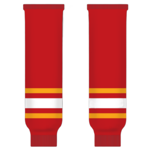 Modelline 1979-80  Atlanta Flames Away Red Knit Ice Hockey Socks