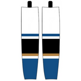 Modelline 1990s Washington Capitals Away White Sublimated Mesh Ice Hockey Socks