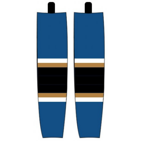Modelline 1990s Washington Capitals Home Capital Blue Sublimated Mesh Ice Hockey Socks