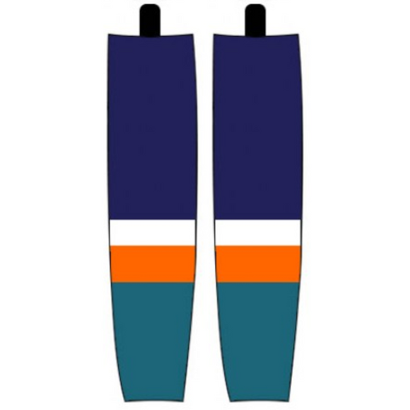 Modelline 1996-97 New York Islanders Away Navy Sublimated Mesh Ice Hockey Socks
