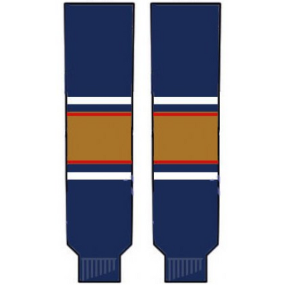 Modelline 2000-11 Edmonton Oilers Home Navy Knit Ice Hockey Socks