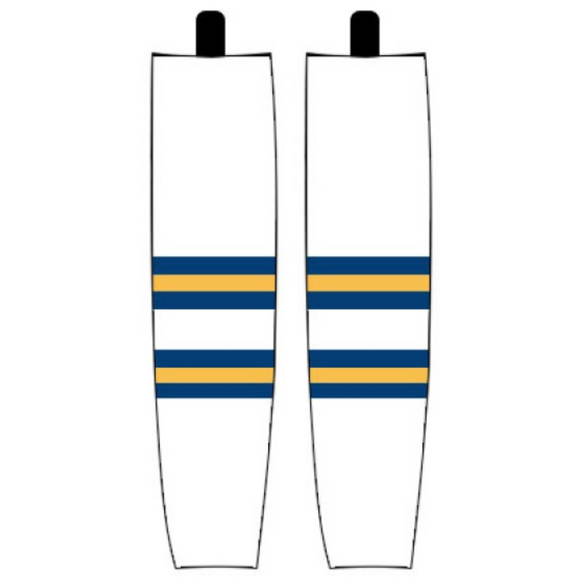 Modelline 2018 Buffalo Sabres Winter Classic White Sublimated Mesh Ice Hockey Socks
