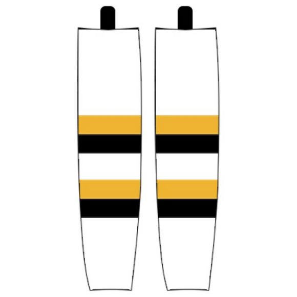 Modelline 2019 Boston Bruins Winter Classic White Sublimated Mesh Ice Hockey Socks