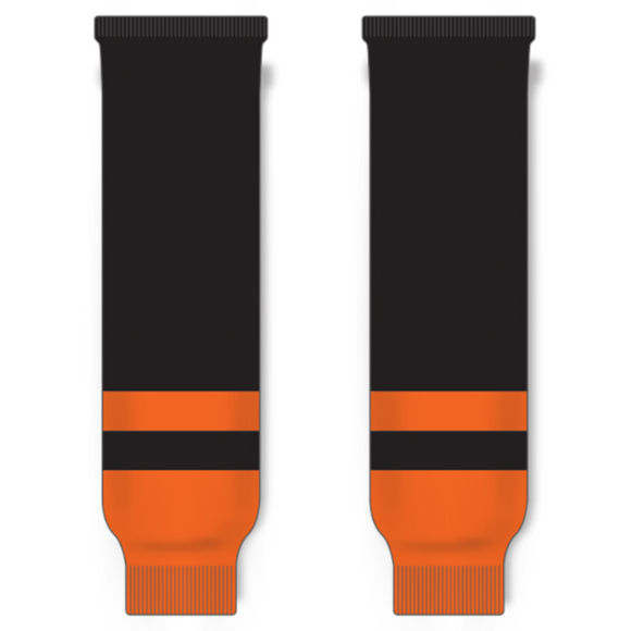 Modelline 2019 Philadelphia Flyers Stadium Series Black/Orange Knit Ice Hockey Socks