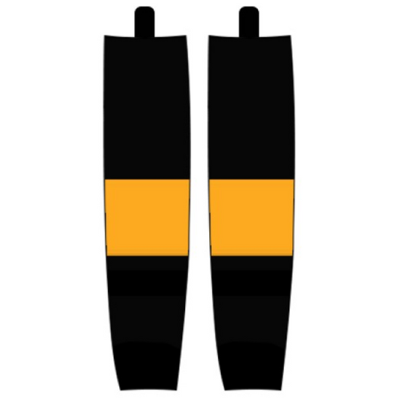 Modelline 2019 Pittsburgh Penguins Stadium Series Black Sublimated Mesh Ice Hockey Socks