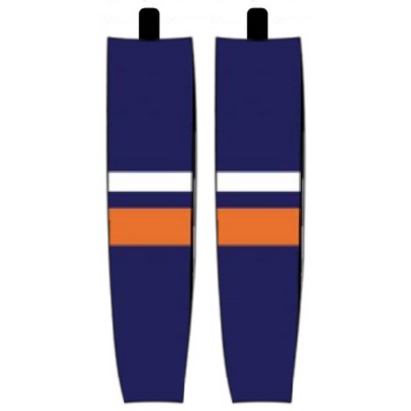 Modelline 2021 New York Islanders Reverse Retro Navy Sublimated Mesh Ice Hockey Socks