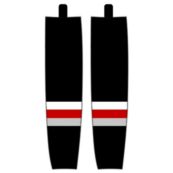 Modelline 2022 Buffalo Sabres Reverse Retro Black Sublimated Mesh Ice Hockey Socks