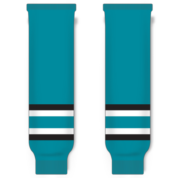 Modelline 2022-23 San Jose Sharks Home Teal Knit Ice Hockey Socks
