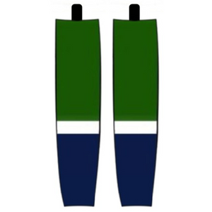 Modelline 2022 Vancouver Canucks Reverse Retro Kelly Green Sublimated Mesh Ice Hockey Socks