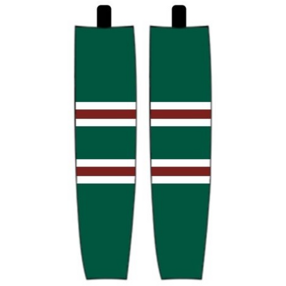 Modelline 2022 Minnesota Wild Winter Classic Dark Green Sublimated Mesh Ice Hockey Socks