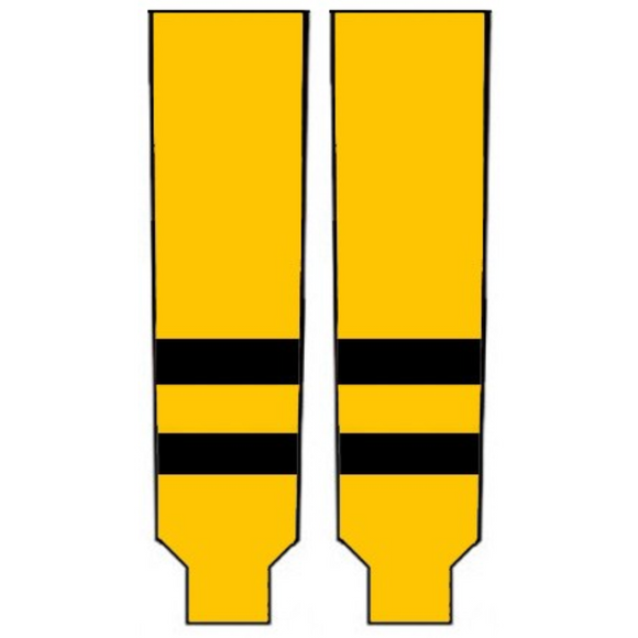 Modelline 2023 Boston Bruins Winter Classic Gold/Black Knit Ice Hockey Socks