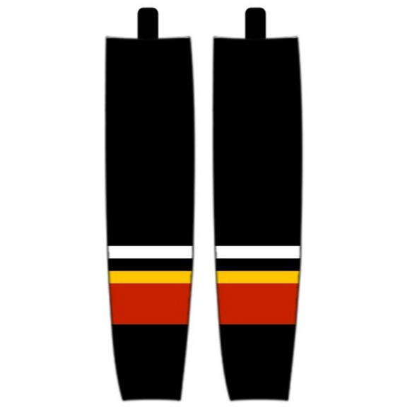 Modelline 2023 Calgary Flames Reverse Retro Black Sublimated Mesh Ice Hockey Socks