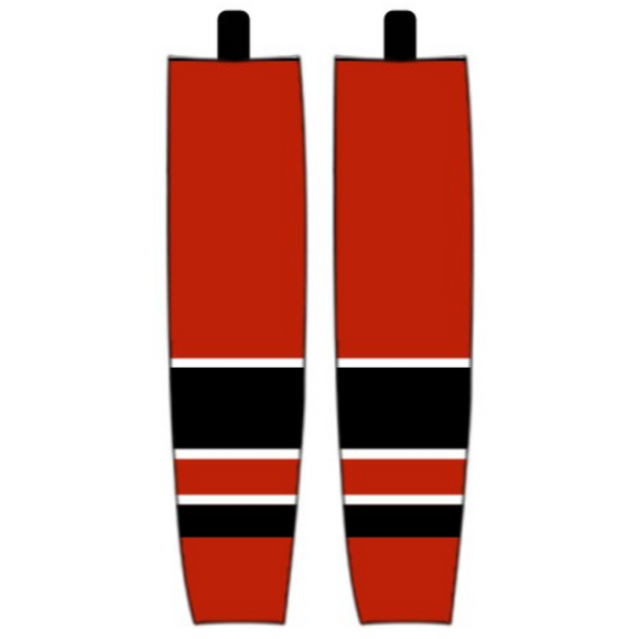 Modelline 2023 Chicago Blackhawks Reverse Retro Red Sublimated Mesh Ice Hockey Socks