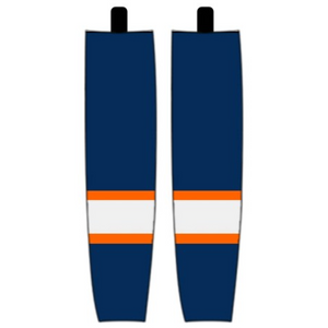 Modelline 2023 Edmonton Oilers Reverse Retro Navy Sublimated Mesh Ice Hockey Socks