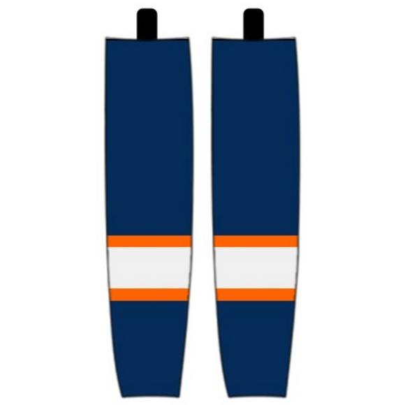 Modelline 2023 Edmonton Oilers Reverse Retro Navy Sublimated Mesh Ice Hockey Socks