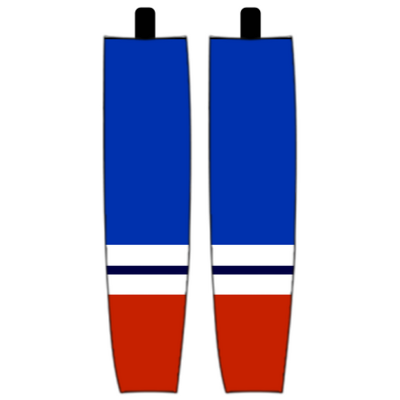 Modelline 2023 New York Rangers Reverse Retro Royal Blue Sublimated Mesh Ice Hockey Socks