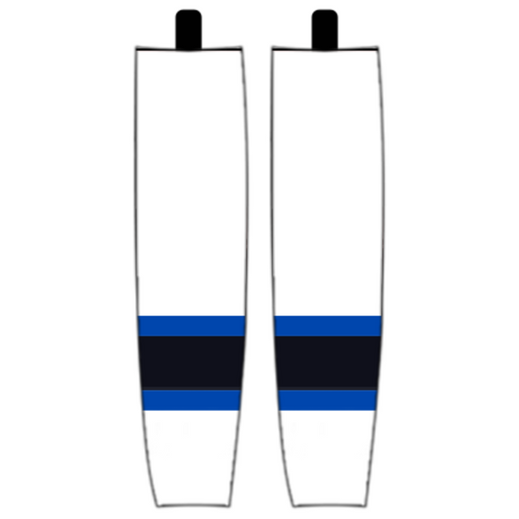 Modelline 2023 Toronto Maple Leafs Reverse Retro White Sublimated Mesh Ice Hockey Socks