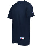 Russell Five Tool Navy Full-Button Front Youth Baseball Jersey