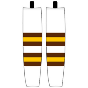 Modelline 1933 Boston Bruins White Sublimated Mesh Ice Hockey Socks