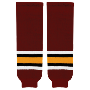 Modelline New Chicago Wolves Cardinal Red Knit Ice Hockey Socks