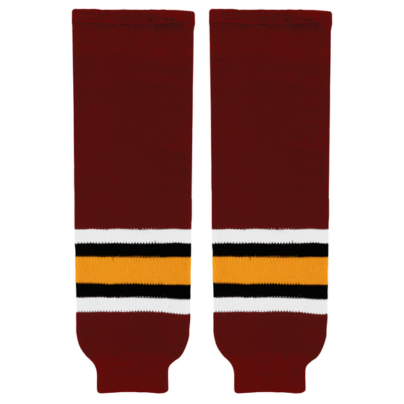 Modelline New Chicago Wolves Cardinal Red Knit Ice Hockey Socks