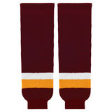 Modelline Maroon/Gold/White Ice Hockey Socks