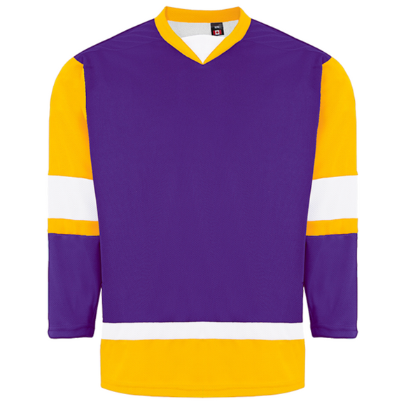 Kobe 5200 Purple/Gold/White Midweight League Hockey Jersey