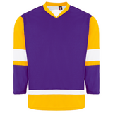 Kobe 5200 Purple/Gold/White Midweight League Hockey Jersey