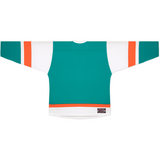 Kobe 5200 Teal/White/Orange Midweight League Hockey Jersey