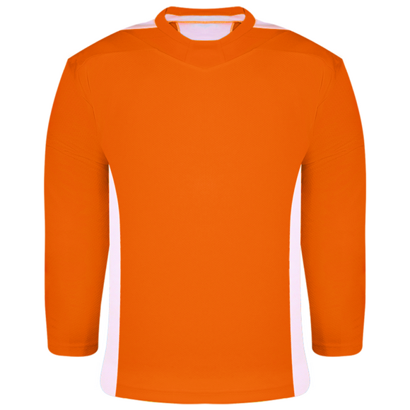 Kobe 5475I Orange/White Premium Two-Color Practice Hockey Jersey
