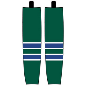 Modelline 1967-68 Oakland Seals Away Dark Green Sublimated Mesh Ice Hockey Socks