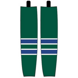 Modelline 1967-68 Oakland Seals Away Dark Green Sublimated Mesh Ice Hockey Socks
