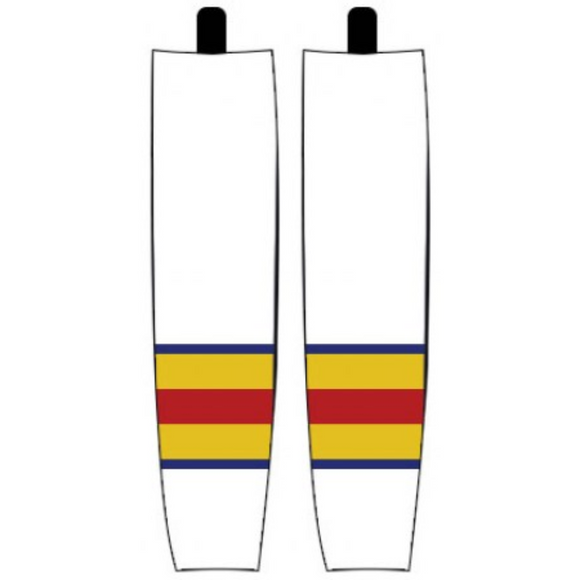 Modelline 1970s Colorado Rockies Home White Sublimated Mesh Ice Hockey Socks