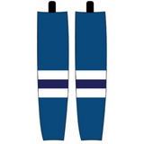 Modelline 1975-76 Pittsburgh Penguins Away Sky Blue Sublimated Mesh Ice Hockey Socks