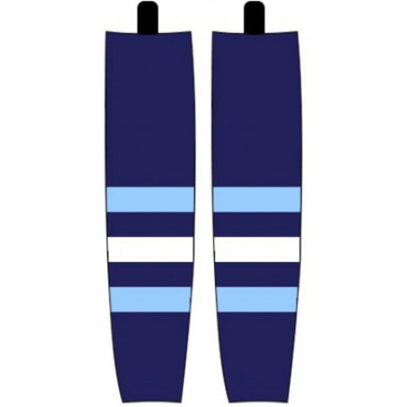 Modelline 1978-79 Pittsburgh Penguins Away Navy Sublimated Mesh Ice Hockey Socks