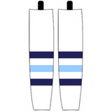 Modelline 1978-79 Pittsburgh Penguins Home White Sublimated Mesh Ice Hockey Socks