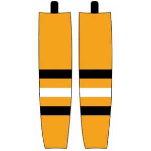 Modelline 1979-80 Pittsburgh Penguins Away Gold Sublimated Mesh Ice Hockey Socks