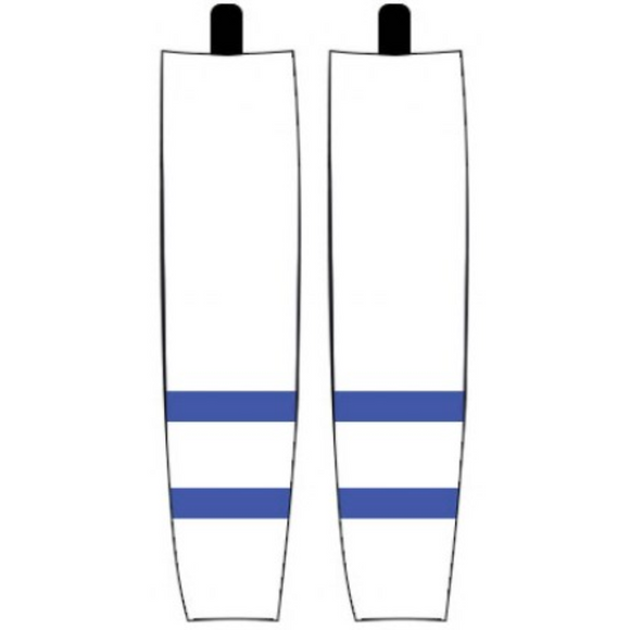 Modelline 1980s Quebec Nordiques Home White Sublimated Mesh Ice Hockey Socks