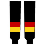 Modelline 1980s Vancouver Canucks Away Black Knit Ice Hockey Socks - CLOSEOUT